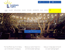 Tablet Screenshot of luminarylights.com